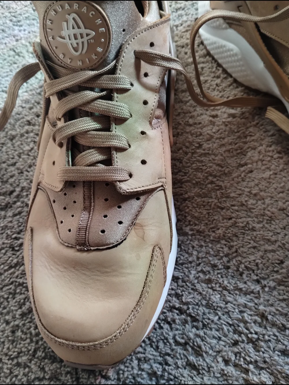Nike Air Men's Tan  Sneakers - Branded Casual Runner Sz 13